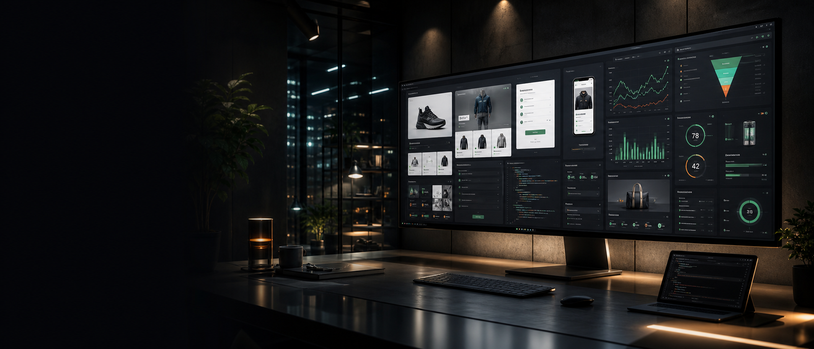 Estudio premium de ecommerce con dashboards Shopify y analitica